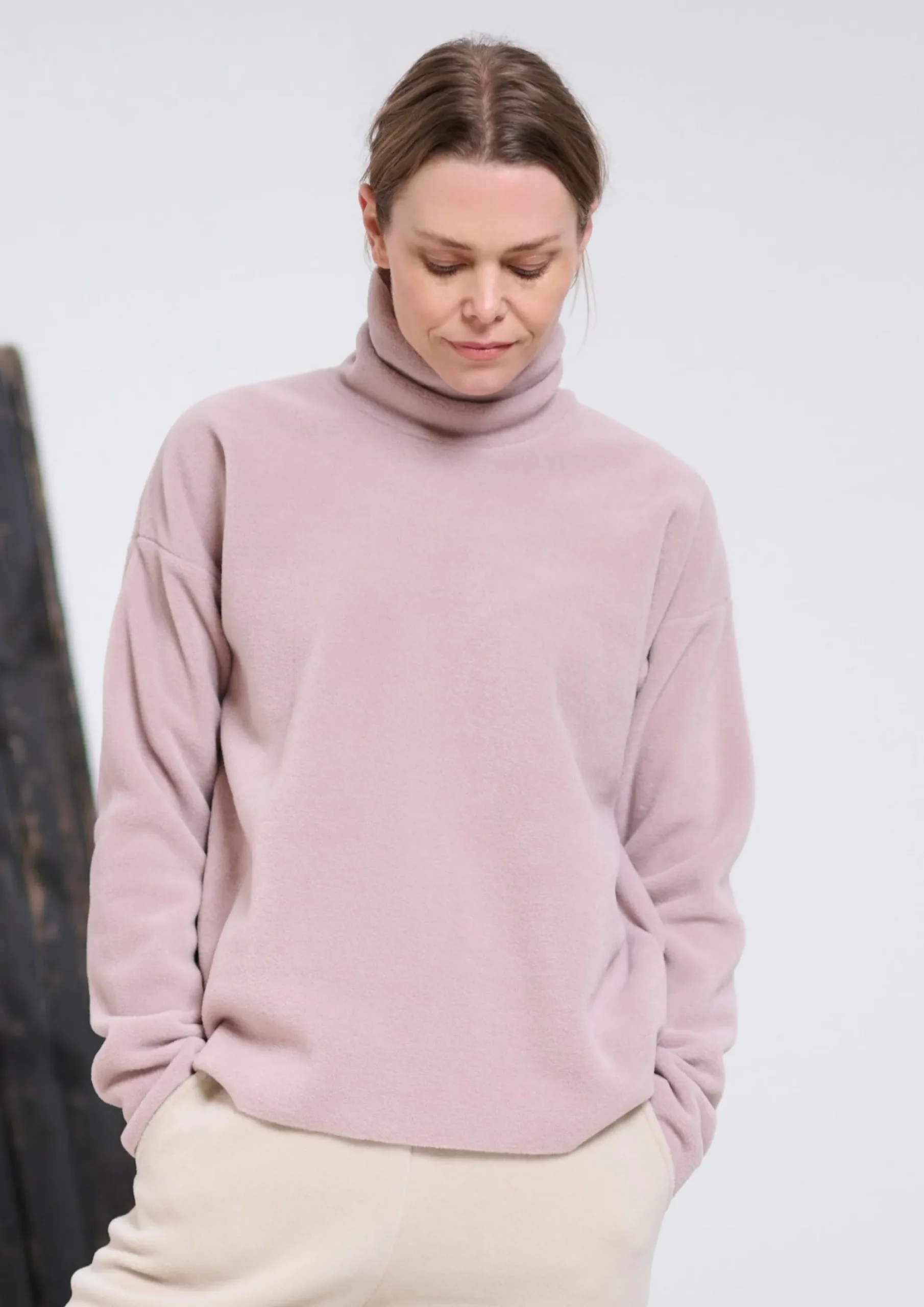 Henriette Steffensen Copenhagen BLUSE HOHER KRAGEN | 1360 NUDE Discount