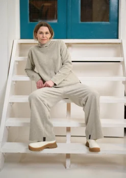 Henriette Steffensen Copenhagen BLUSE HOHER KRAGEN | 1360 SAND Store