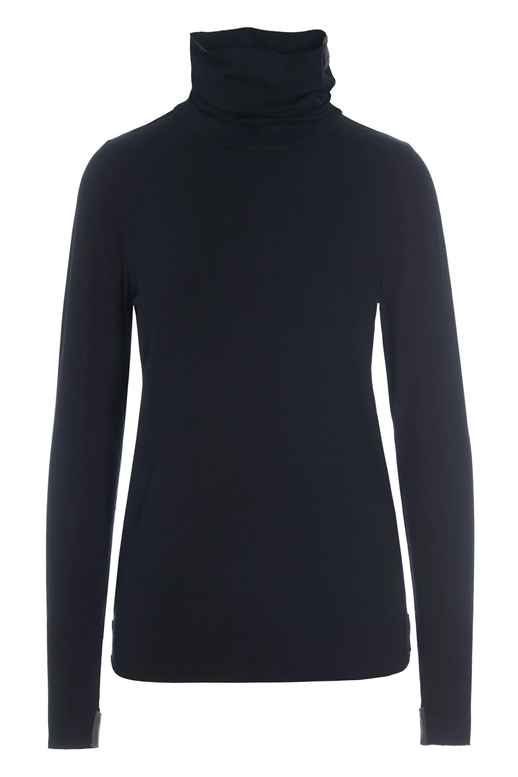 Henriette Steffensen Copenhagen BLUSE HOHER KRAGEN | 96079 BLACK New