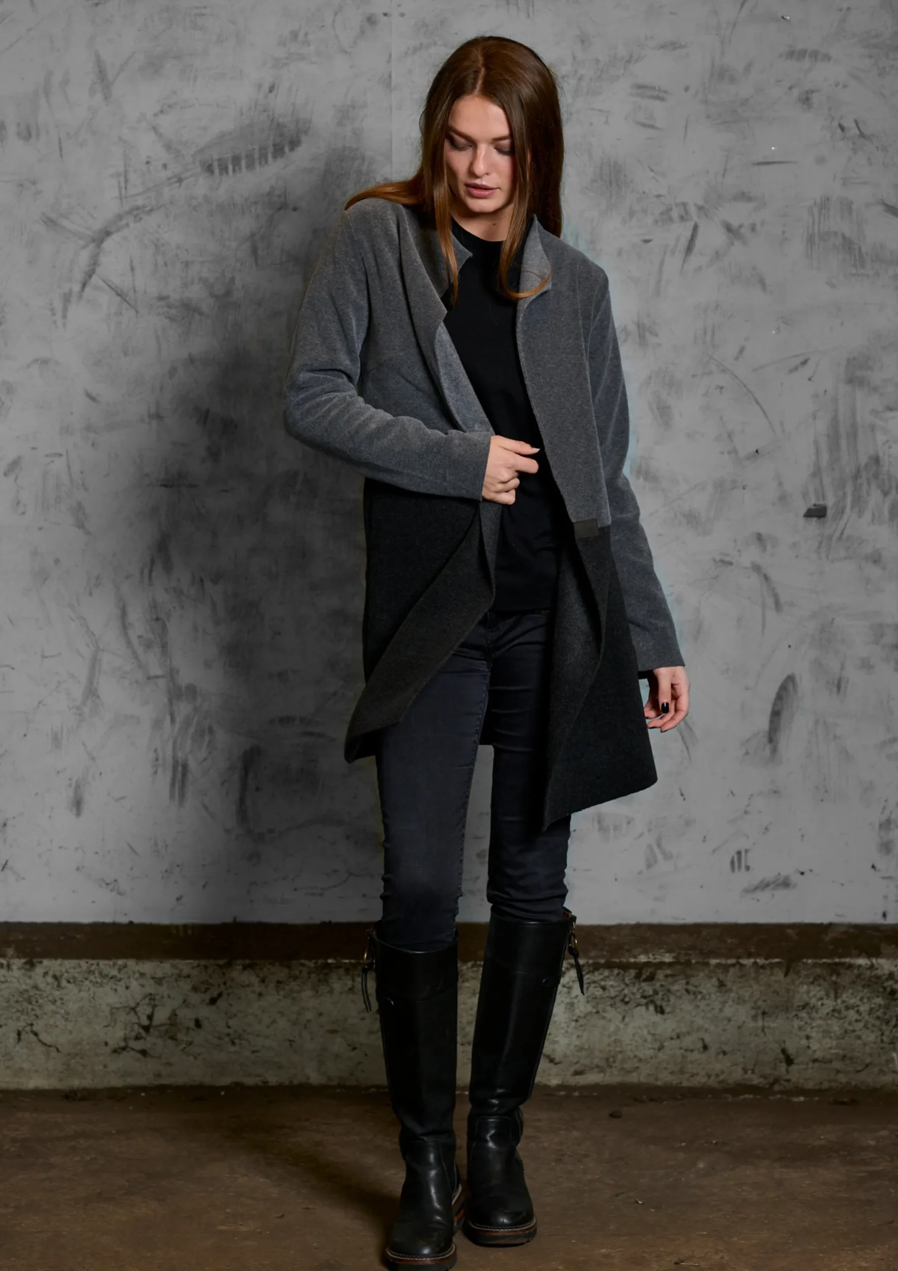 Henriette Steffensen Copenhagen CARDIGAN 2 FARBEN | 7133 GREY/SOFT BLACK Best Sale