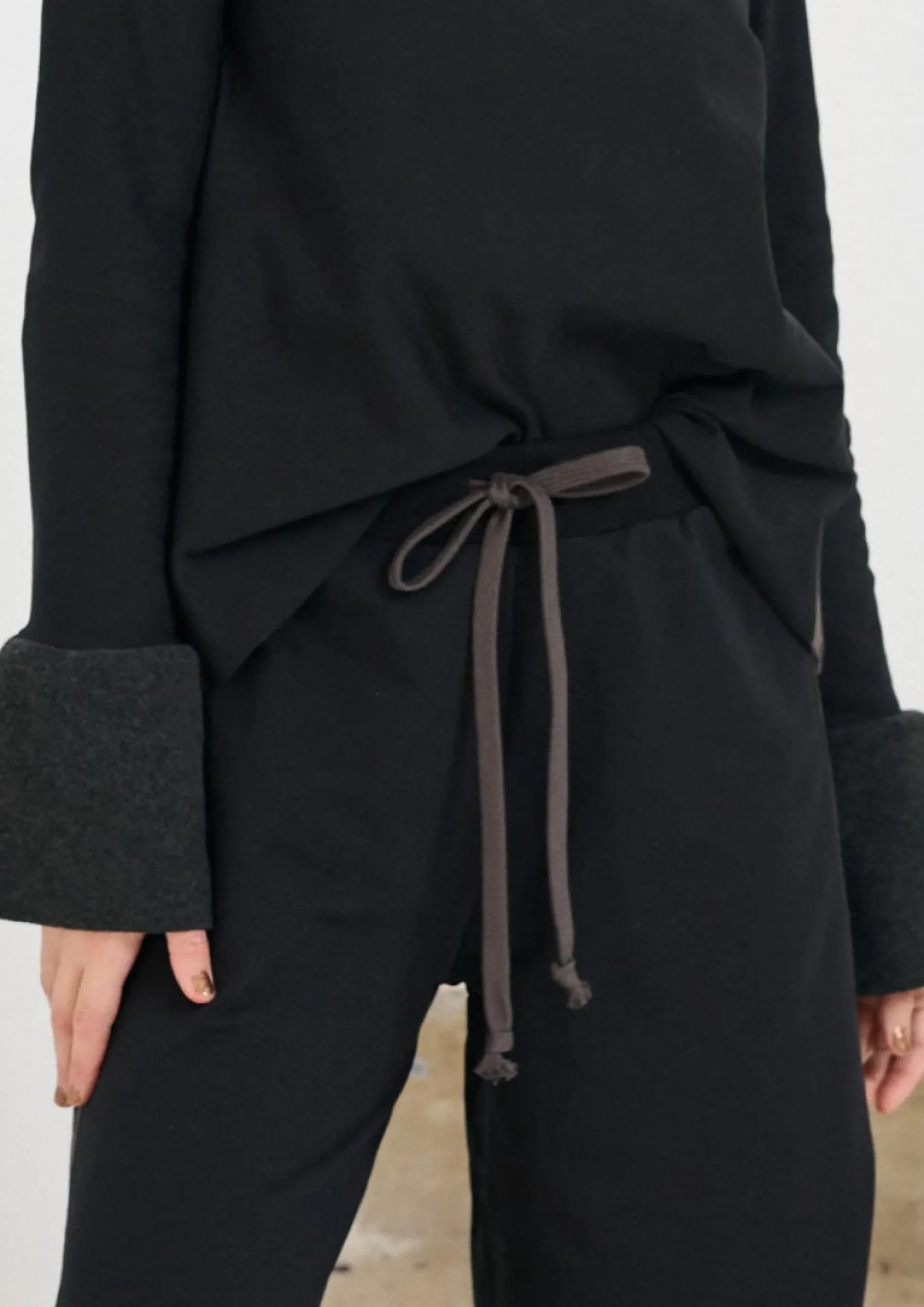 Henriette Steffensen Copenhagen FLARE SWEATHOSE | 72009 BLACK Flash Sale