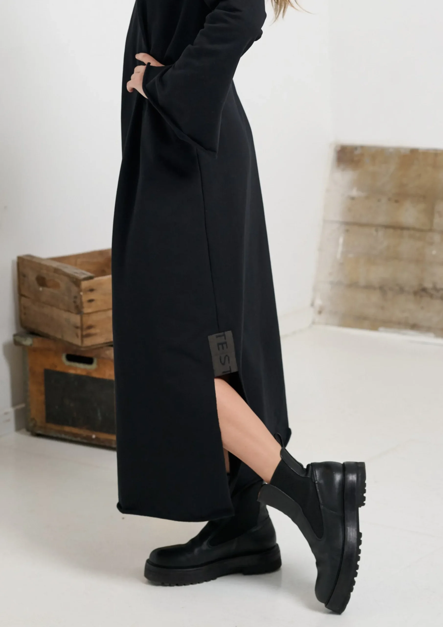 Henriette Steffensen Copenhagen KAFTAN KLEID | 73005 BLACK Sale