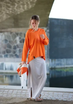 Henriette Steffensen Copenhagen KAPUZENBLUSE | 96067 ORANGE Flash Sale