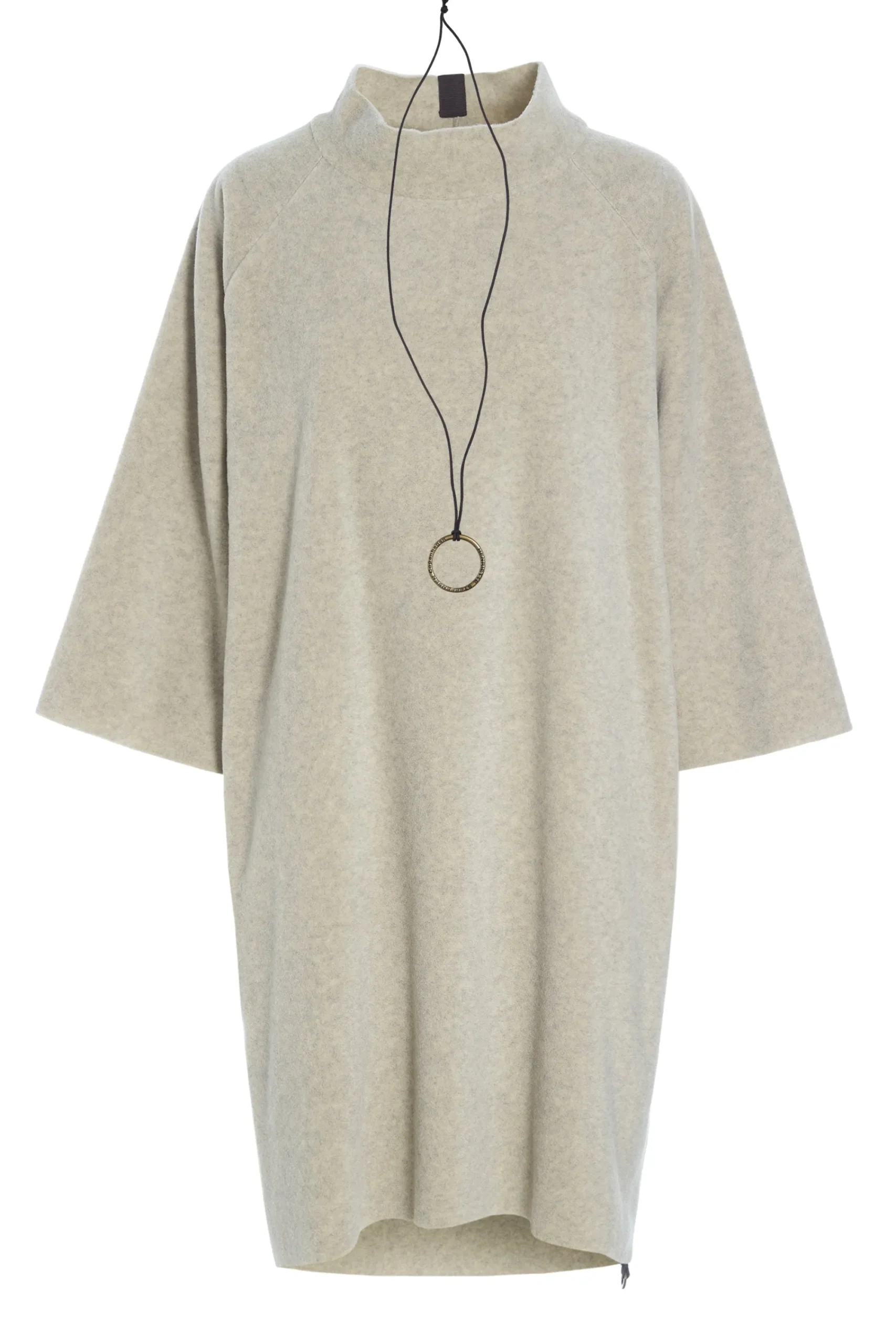 Henriette Steffensen Copenhagen KLEID MIT HOHEM HALS | 3243 SAND Fashion