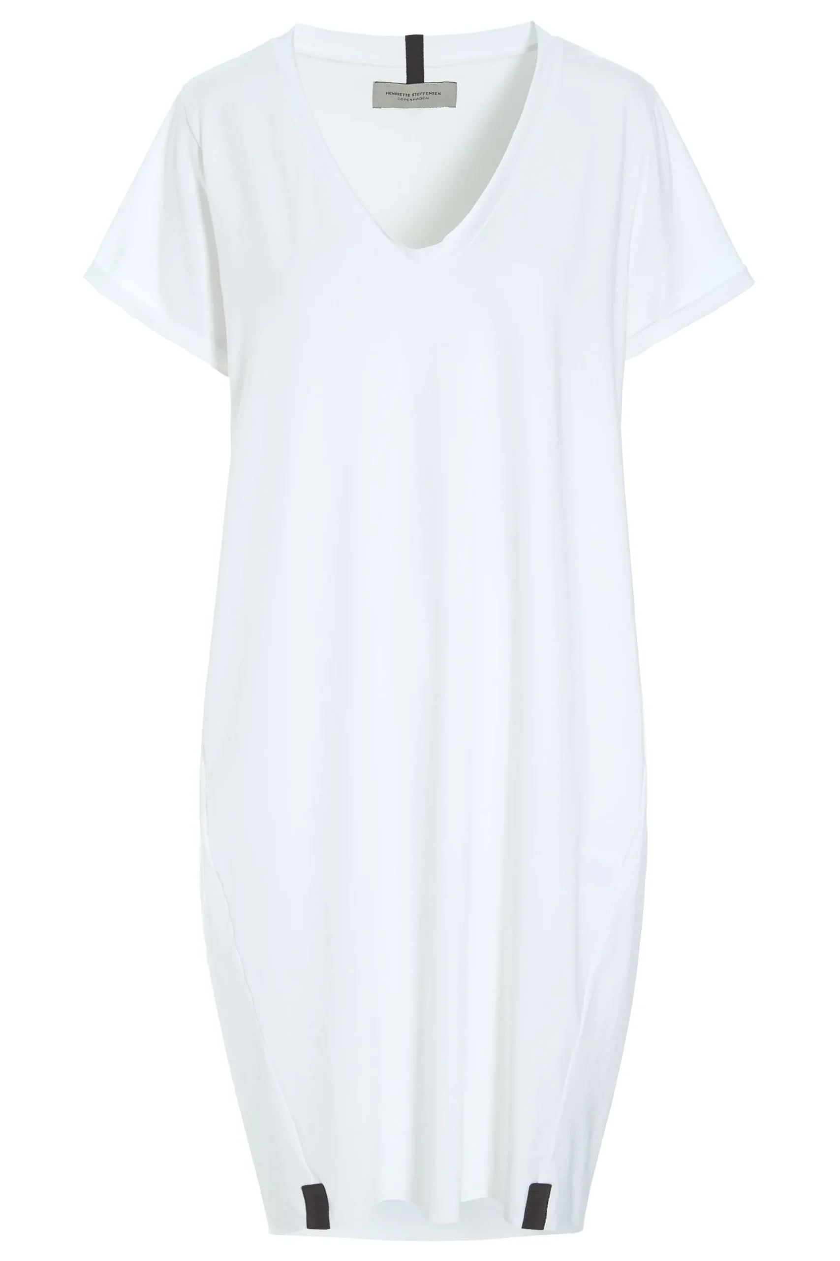 Henriette Steffensen Copenhagen KLEID V-NECK | 98049 WHITE Discount
