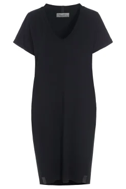 Henriette Steffensen Copenhagen KLEID V-NECK | 98049 BLACK Cheap