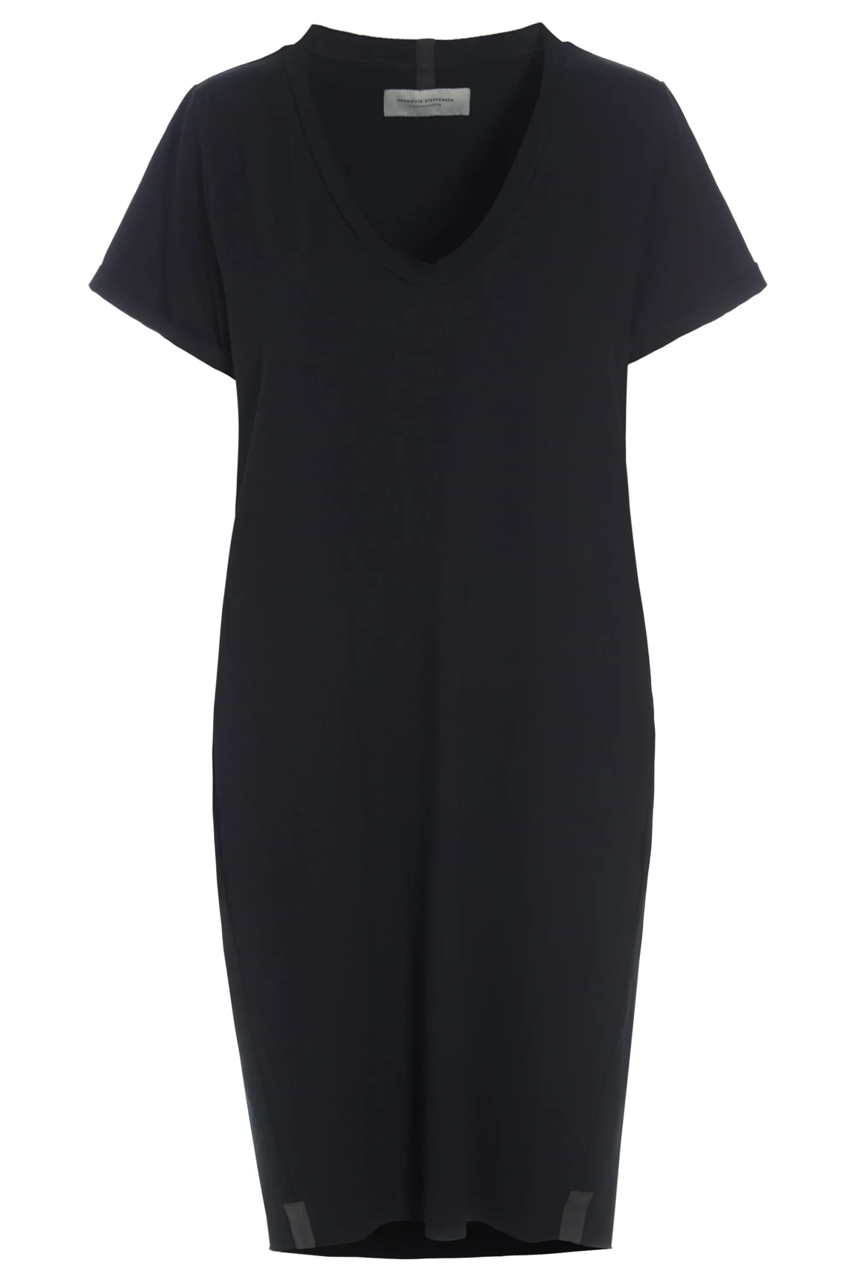 Henriette Steffensen Copenhagen KLEID V-NECK | 98049 BLACK Cheap