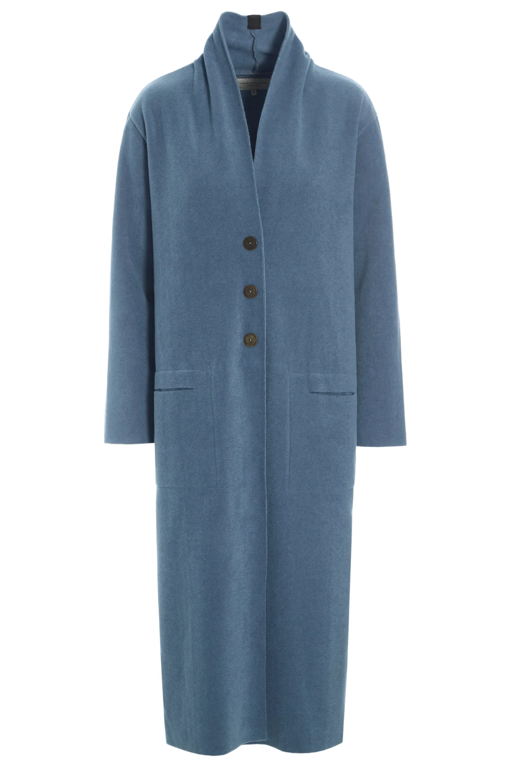 Henriette Steffensen Copenhagen LANGER CARDIGAN | 7162 DUSTY BLUE New