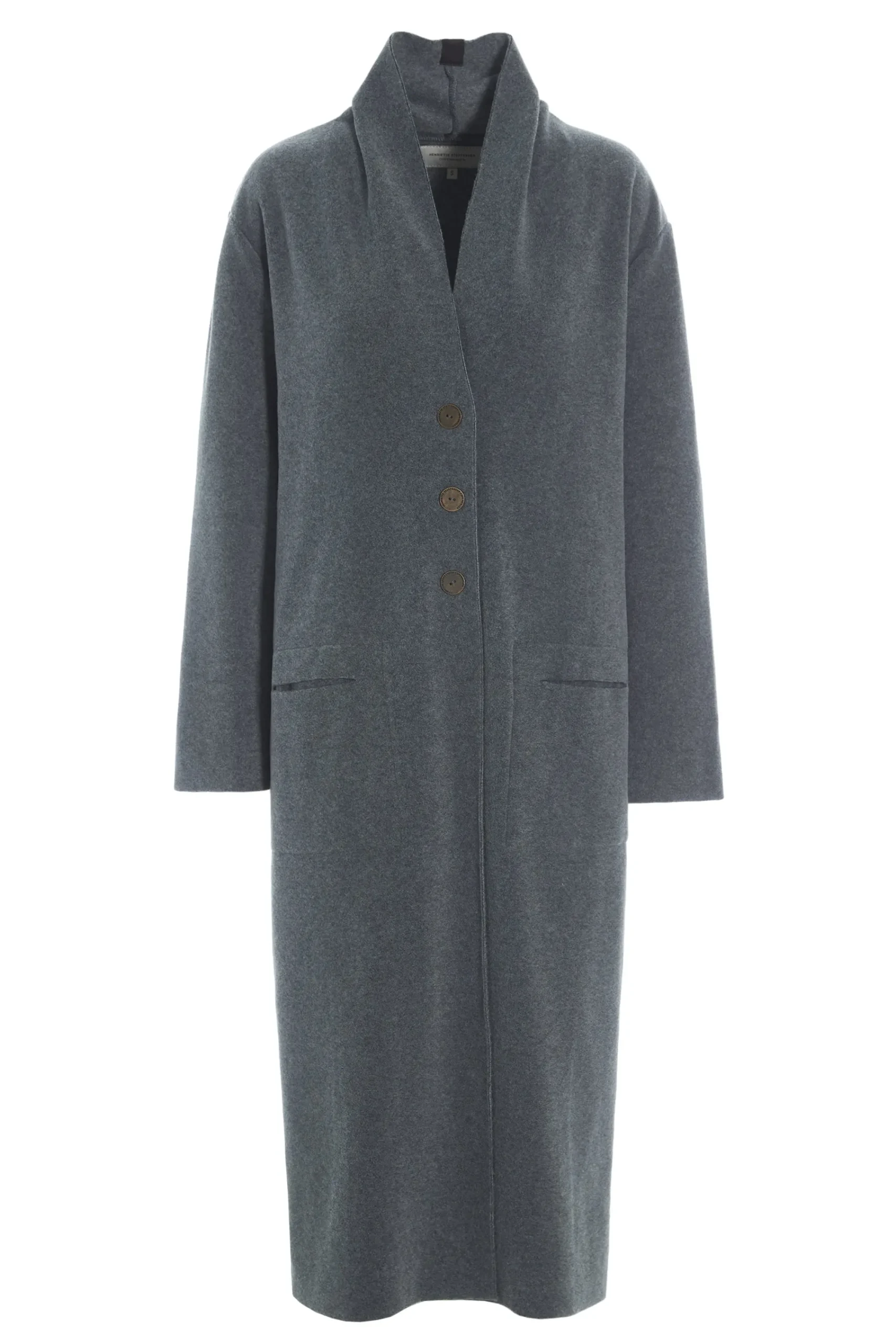 Henriette Steffensen Copenhagen LANGER CARDIGAN | 7162 GREY Discount