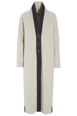 Henriette Steffensen Copenhagen LANGER CARDIGAN MIT MESSINGKNÖPFEN | 77003 KIT Best Sale