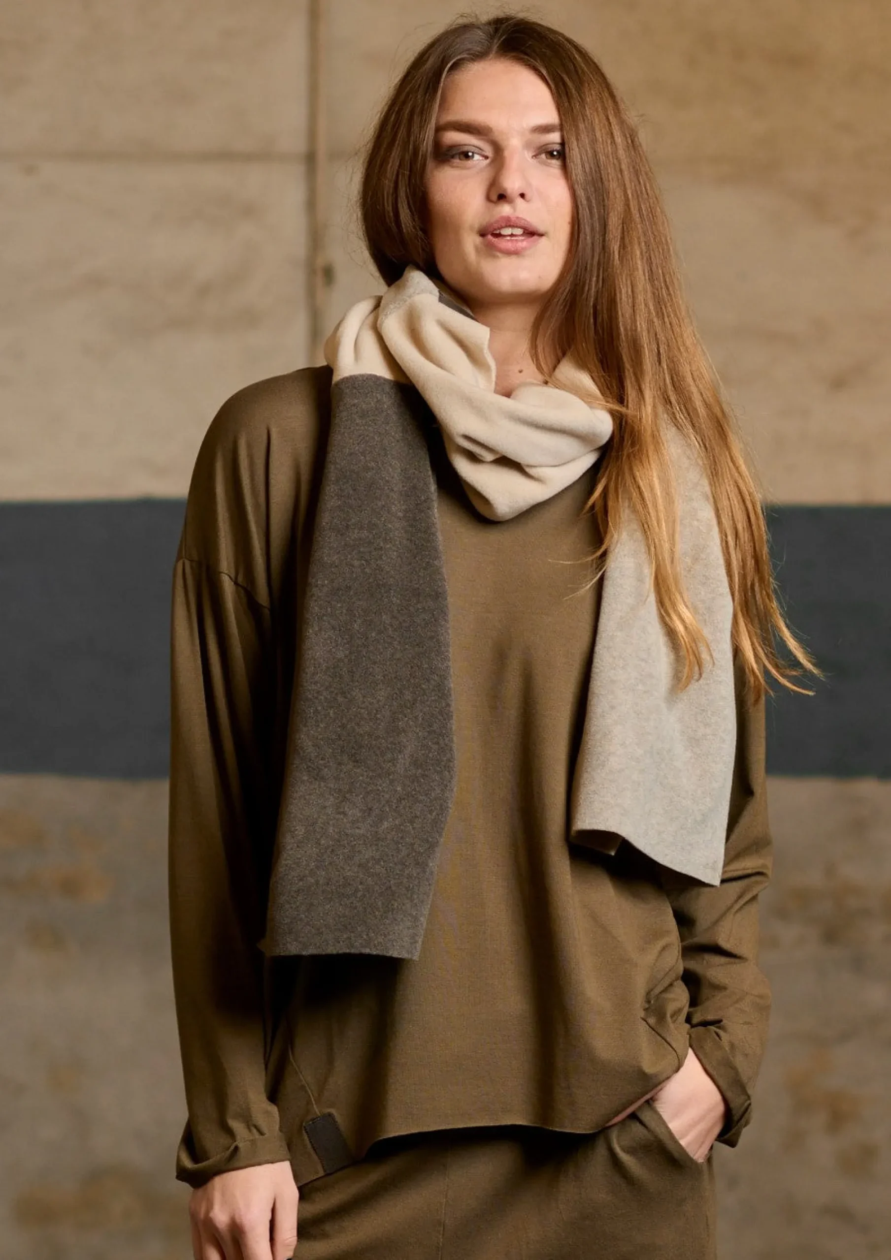 Henriette Steffensen Copenhagen NO WASTE SCHAL | 4063NW BARK/KIT/SAND Online