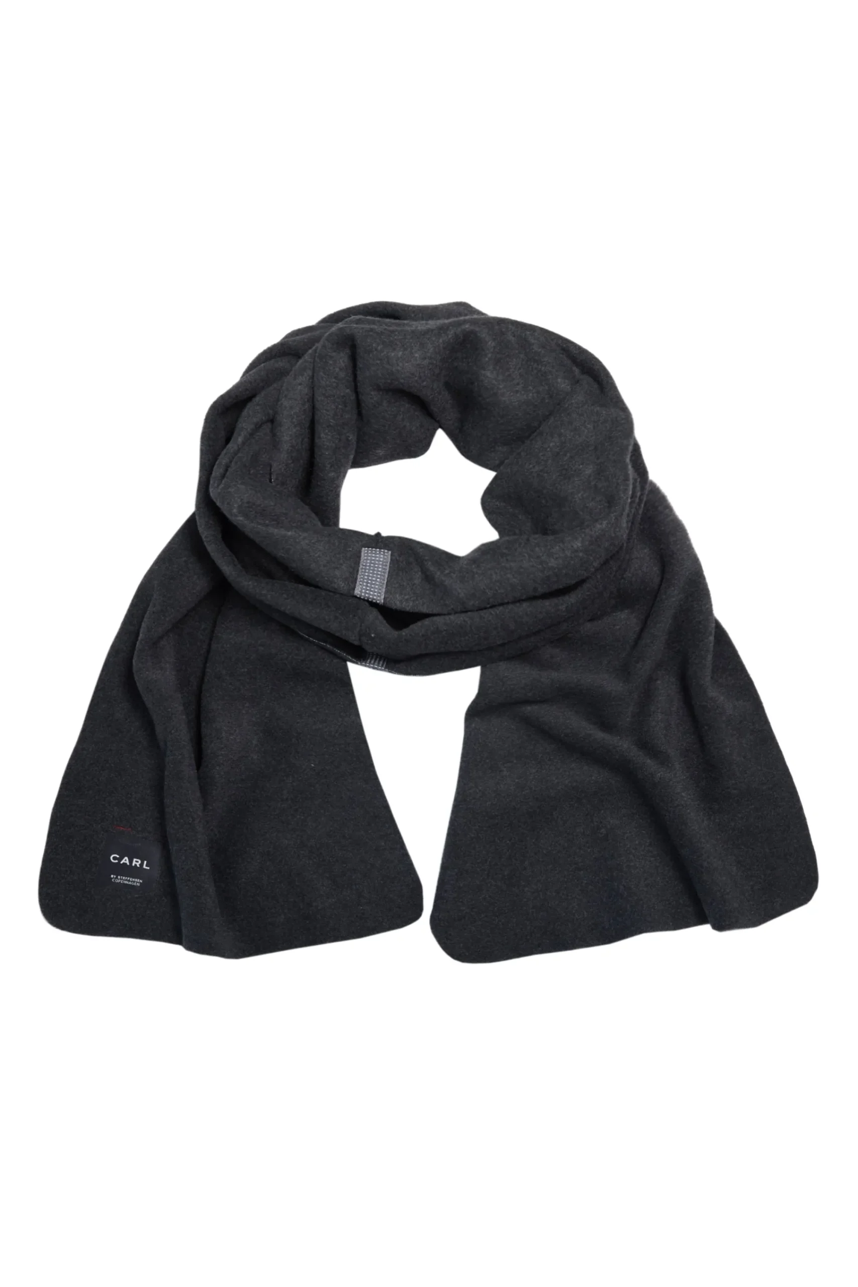 Henriette Steffensen Copenhagen SCHAL AUS WEICHEM FLEECE | 1004C SOFT BLACK Shop