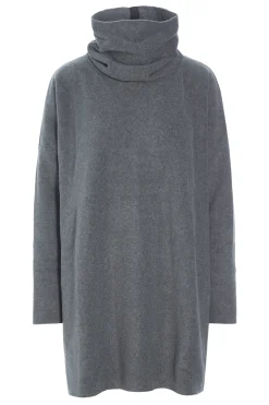 Henriette Steffensen Copenhagen TUNIC MIT HOHEM HALS | 1288 GREY Flash Sale