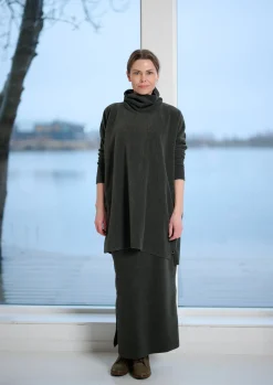 Henriette Steffensen Copenhagen TUNIC MIT HOHEM HALS | 1288 SOFT BLACK Discount