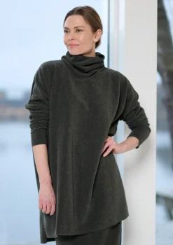 Henriette Steffensen Copenhagen TUNIC MIT HOHEM HALS | 1288 SOFT BLACK Discount