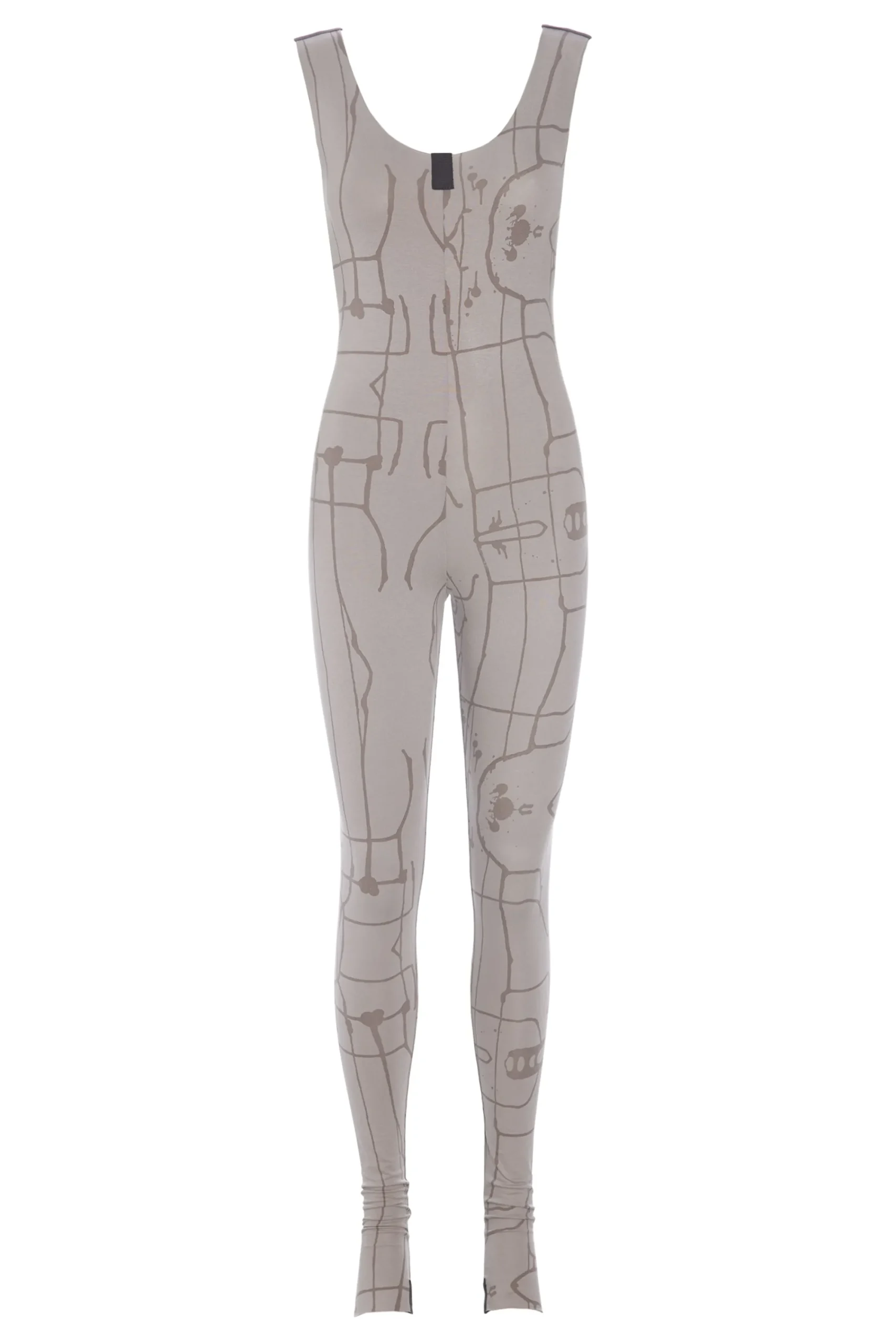 Henriette Steffensen Copenhagen YOGA JUMPSUIT | 99010 ART PRINT SAND Hot
